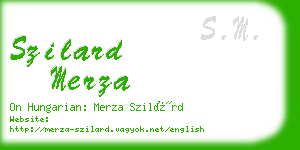 szilard merza business card